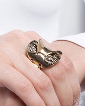 Load image into Gallery viewer, Equestrian Elegance - Gold (Saddle) Ring
