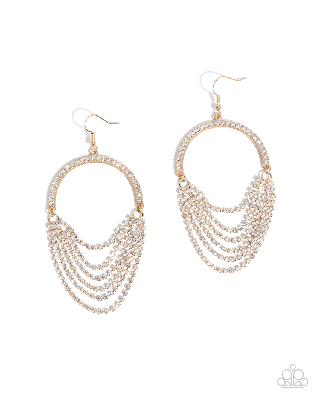 Ostentatious Opulence - Gold Earring