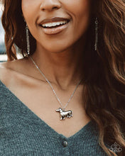 Load image into Gallery viewer, Darling Dachshund - Silver Necklace
