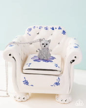 Load image into Gallery viewer, Cat Call - White (Rhinestone) Necklace
