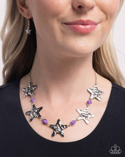 Load image into Gallery viewer, Stellar Santa Fe - Purple (Star) Necklace
