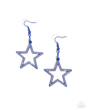 Load image into Gallery viewer, Steady Stars - Blue (Star) Earring
