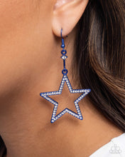 Load image into Gallery viewer, Steady Stars - Blue (Star) Earring
