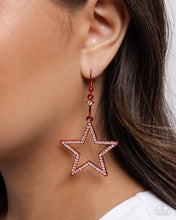 Load image into Gallery viewer, Steady Stars - Red (Star) Earring
