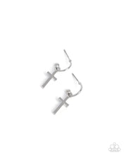 Load image into Gallery viewer, Daily Divinity - Silver Hoop (Cross) Earring
