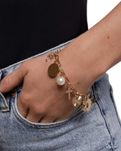 Load image into Gallery viewer, Charm Commitment - Gold (Cross) Charm Bracelet
