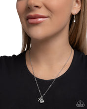 Load image into Gallery viewer, Blessed Brilliance - White (Rhinestone Cross) Necklace
