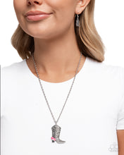 Load image into Gallery viewer, Blazing Boot - Pink (Cowboy Boot) Necklace
