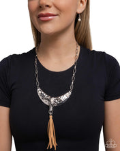 Load image into Gallery viewer, Limitless Longhorn - White Stone (Bull Skull Pendant) Necklace
