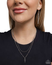 Load image into Gallery viewer, Divine Dedication - Silver (Cross) Necklace
