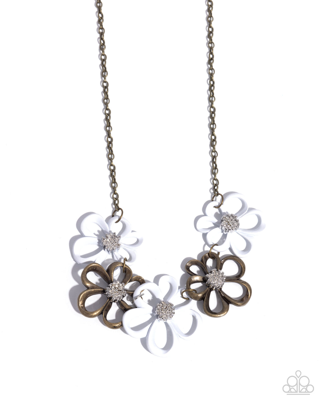 Beau Bouquet - Brass Necklace