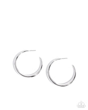 Load image into Gallery viewer, Sleek Selvage - Silver Hoop Earring
