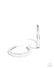 Load image into Gallery viewer, Painted Prowess - White Hoop Earring
