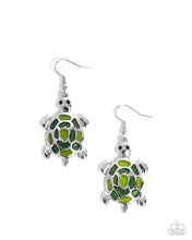 Load image into Gallery viewer, Turtle Theme - Complete Look - Green Set: Turtle Tale - Green Necklace and Turtle Tradition - Green Earring (BB-GR-JU)
