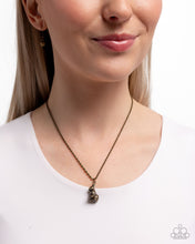 Load image into Gallery viewer, Dont Worry, Be HOPPY - Brass (Rabbit) Necklace
