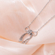 Load image into Gallery viewer, Coquette Celebrity - White (Rhinestone Bow) Necklace
