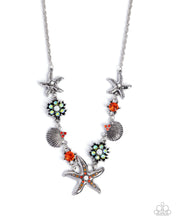 Load image into Gallery viewer, Starfish Solo - Complete Look - Orange Set: Starfish Song - Orange Necklace and Starfish Single - Orange Bracelet (BB-OG-KB)
