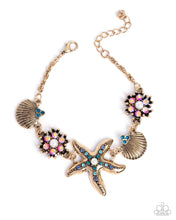Load image into Gallery viewer, Complete Look Starfish Set: Starfish Song - Blue Necklace and Starfish Single - Blue Bracelet  (BB-BL-KC)
