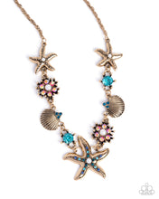 Load image into Gallery viewer, Complete Look Starfish Set: Starfish Song - Blue Necklace and Starfish Single - Blue Bracelet  (BB-BL-KC)
