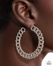 Load image into Gallery viewer, Interlocked Icing - White (Rhinestone) Earring (LOP-0825)
