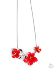 Load image into Gallery viewer, Floral Forecast - Red Necklace
