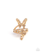 Load image into Gallery viewer, Fluttering Flamenco - Brown (Topaz Butterfly) Ring

