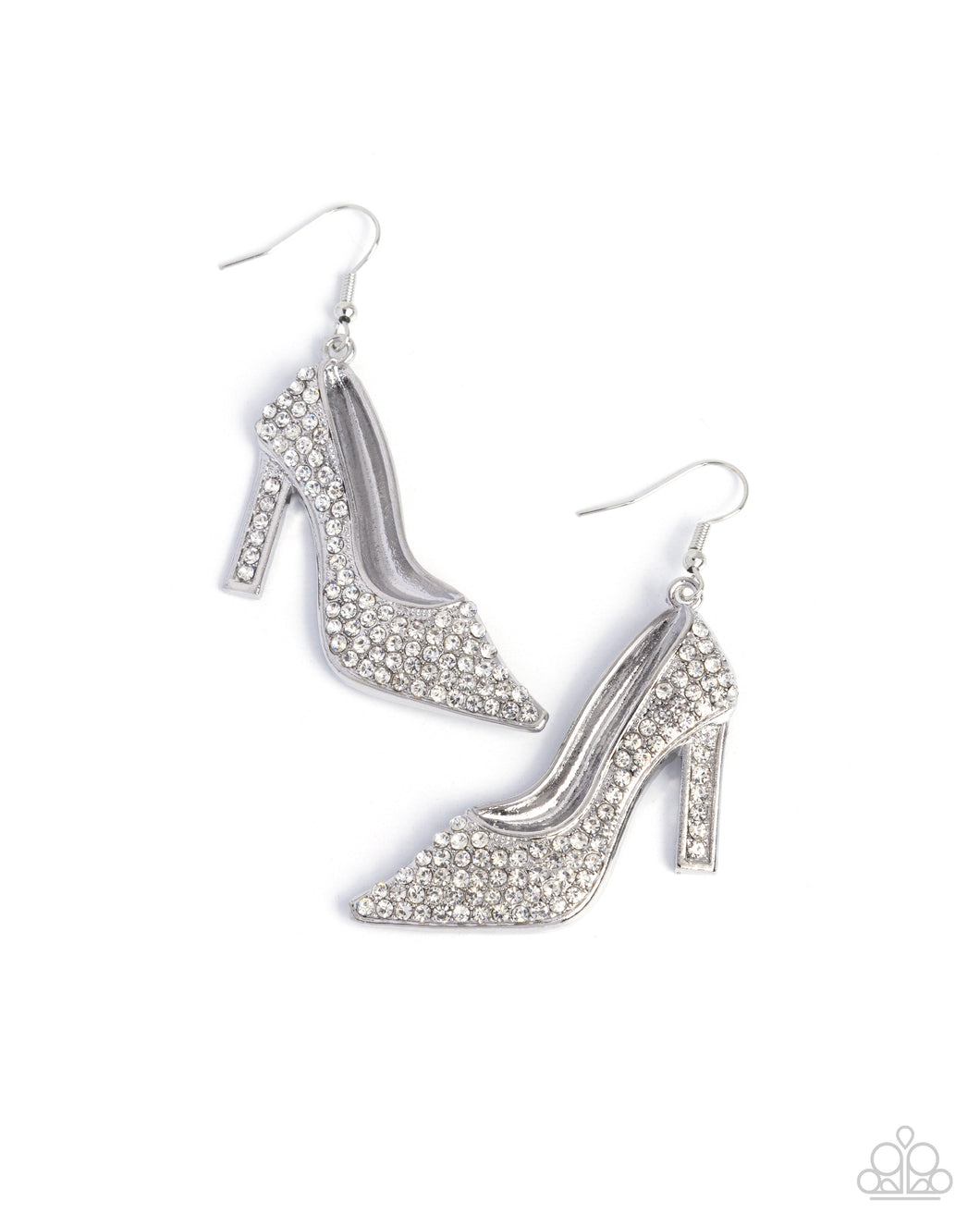 Wedding Shoes - White (Rhinestone) Earring