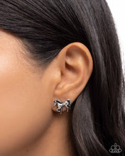 Load image into Gallery viewer, Stallion Selfie - Silver (Horse) Post Earring

