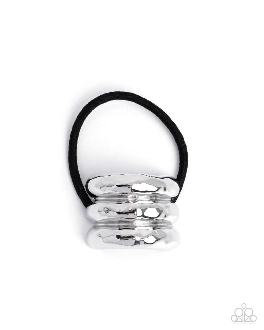Crimped Celebrity - Silver Hair Tie