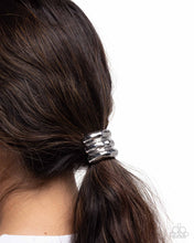 Load image into Gallery viewer, Crimped Celebrity - Silver Hair Tie
