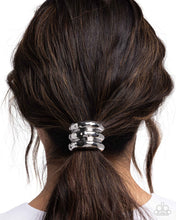 Load image into Gallery viewer, Crimped Celebrity - Silver Hair Tie
