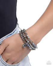 Load image into Gallery viewer, Mental Mentality - Silver (Iridescent Smoky) Bracelet
