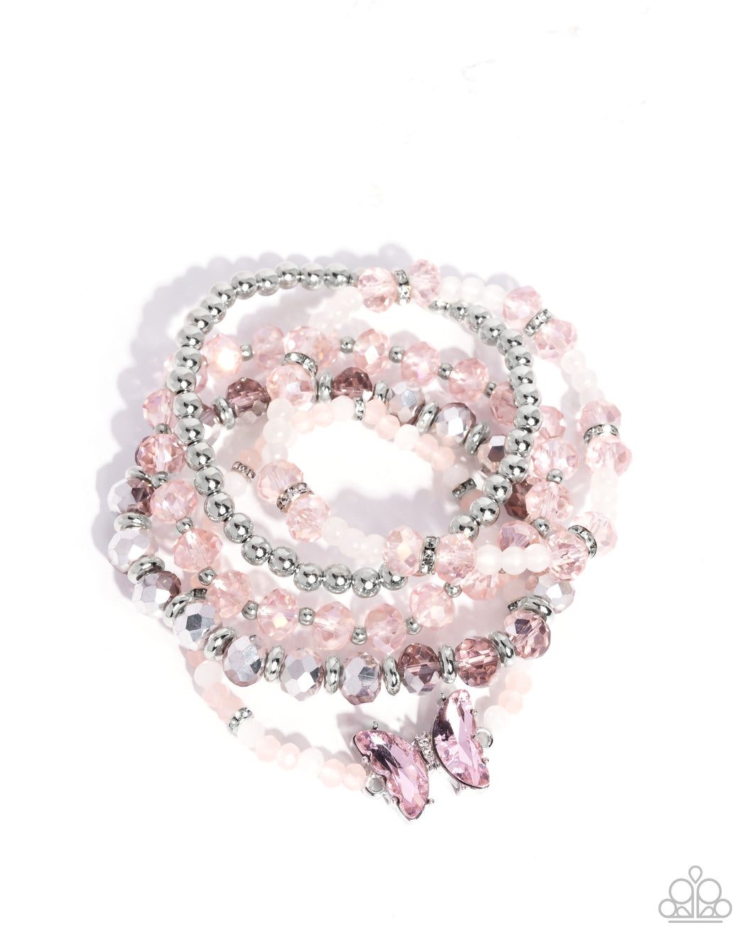 Aerial Abundance - Pink (Butterfly) Bracelet