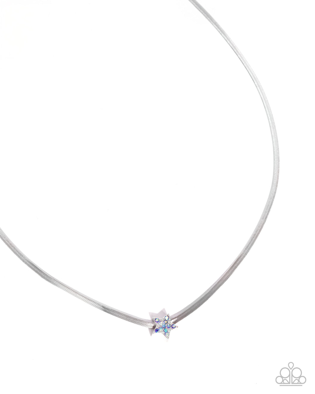 Straight Up Stellar - Blue (Star) Necklace