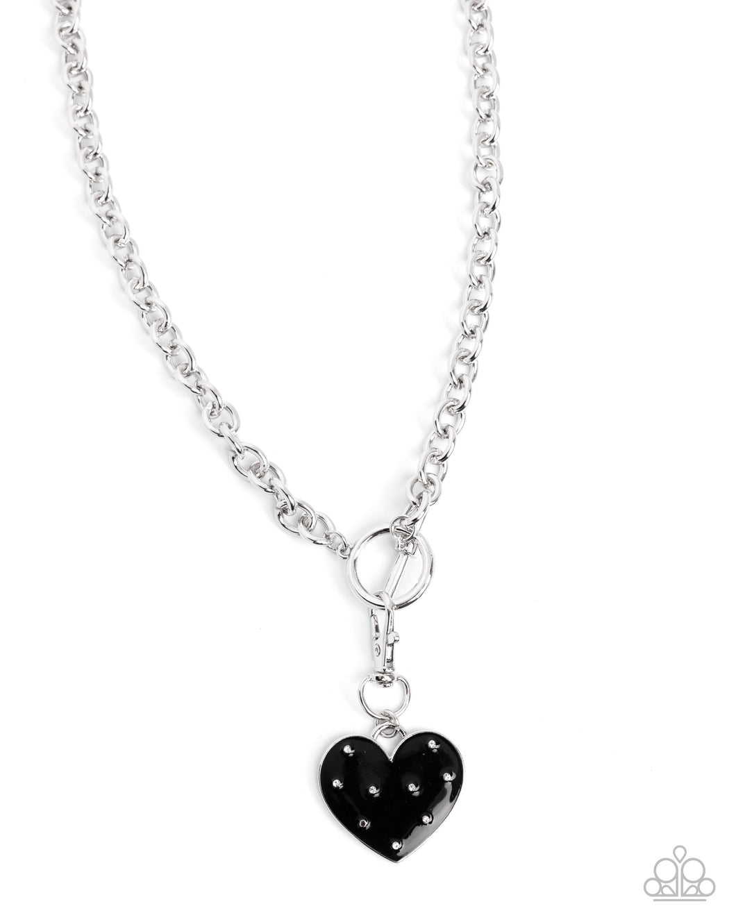 Romantic Range - Black (Heart) Necklace