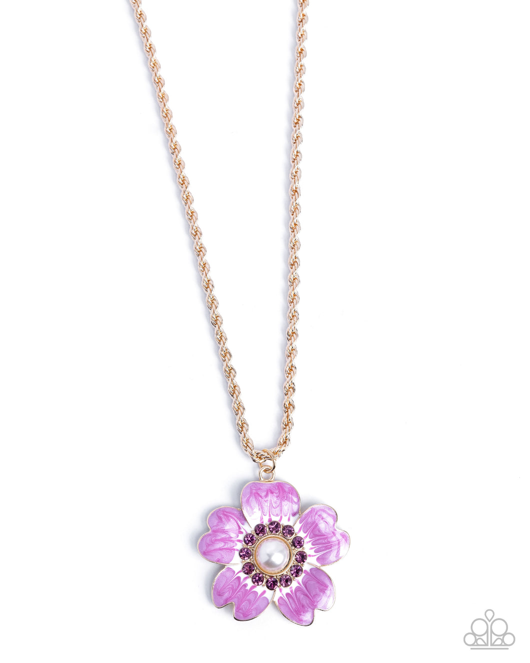Perennial Pendant - Purple Necklace