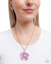 Load image into Gallery viewer, Perennial Pendant - Purple Necklace
