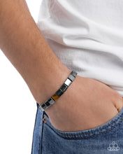 Load image into Gallery viewer, Sporadic Squares - Brown (Tiger&#39;s Eye Stone) Bracelet
