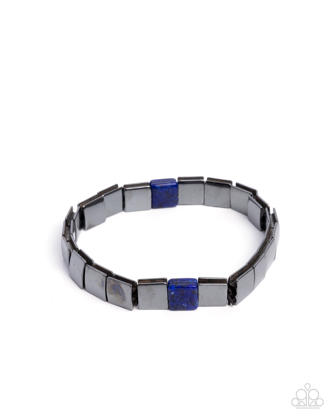Sporadic Squares - Blue Bracelet