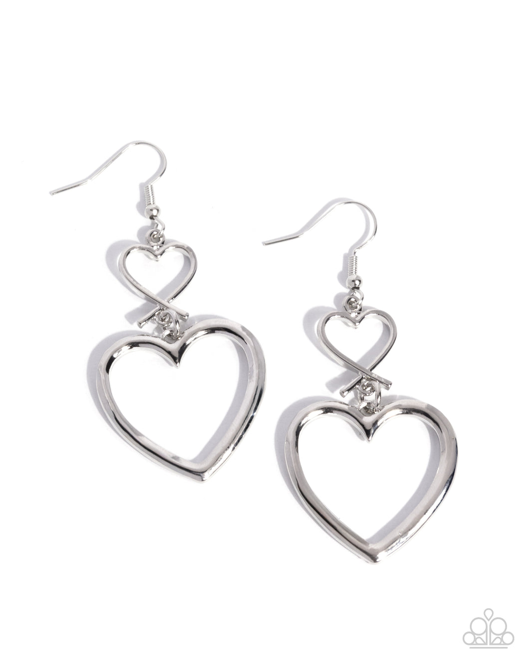 Sweetheart Symmetry - Silver (Heart) Earring