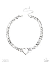 Load image into Gallery viewer, Heartfelt Hunch - Silver (Heart) Necklace
