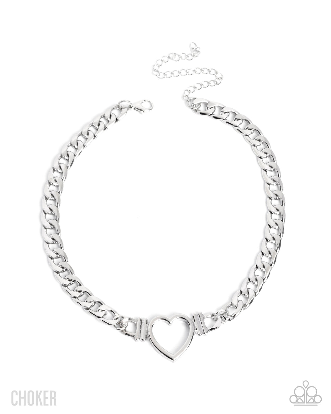 Heartfelt Hunch - Silver (Heart) Necklace
