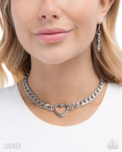 Load image into Gallery viewer, Heartfelt Hunch - Silver (Heart) Necklace
