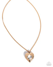 Load image into Gallery viewer, Heartfelt Honor - Gold Heart Necklace
