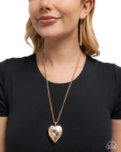 Load image into Gallery viewer, Heartfelt Honor - Gold Heart Necklace
