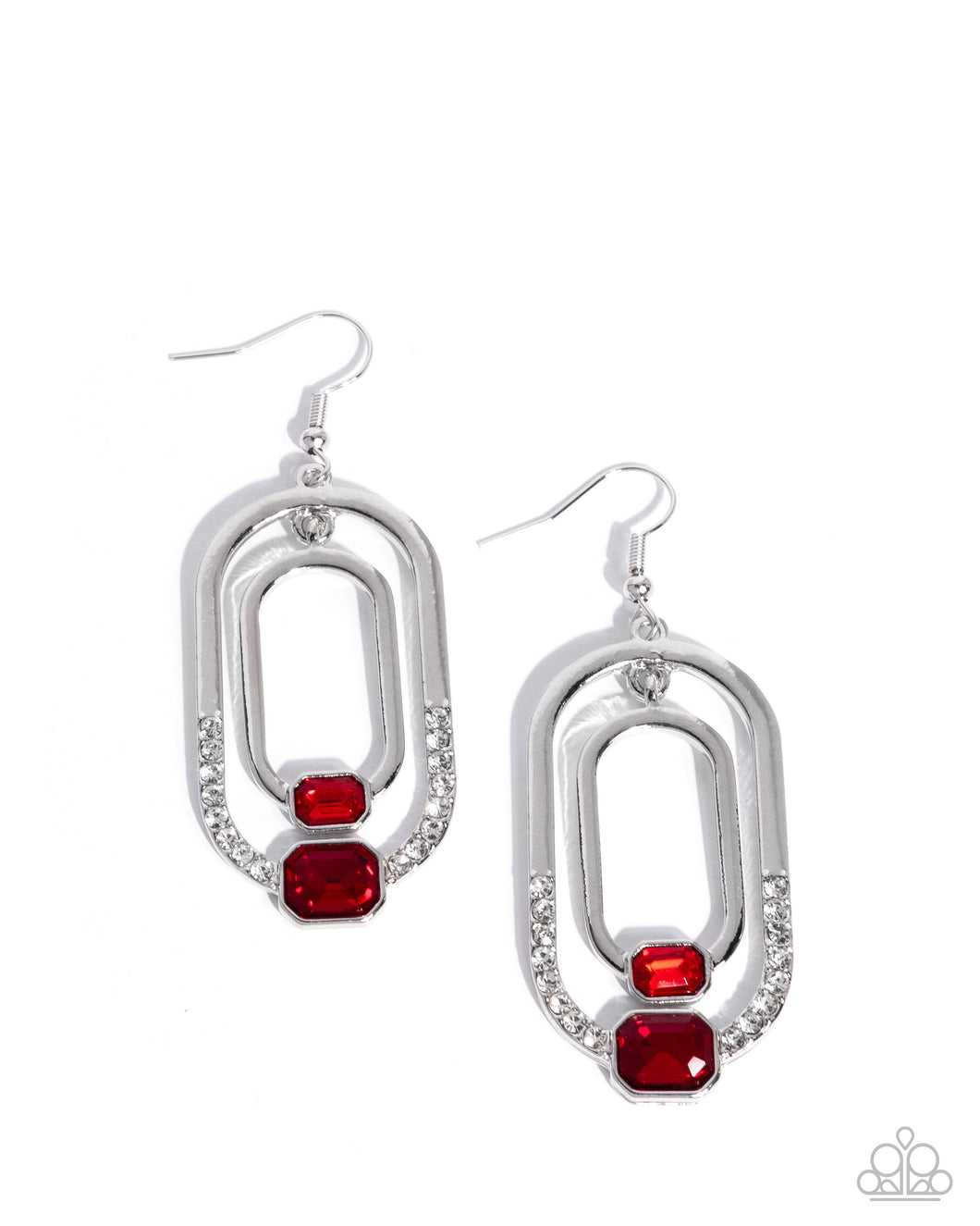 Opulent Operation - Red Earring