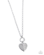Load image into Gallery viewer, Half-Hearted Hangout - White (Heart) Necklace
