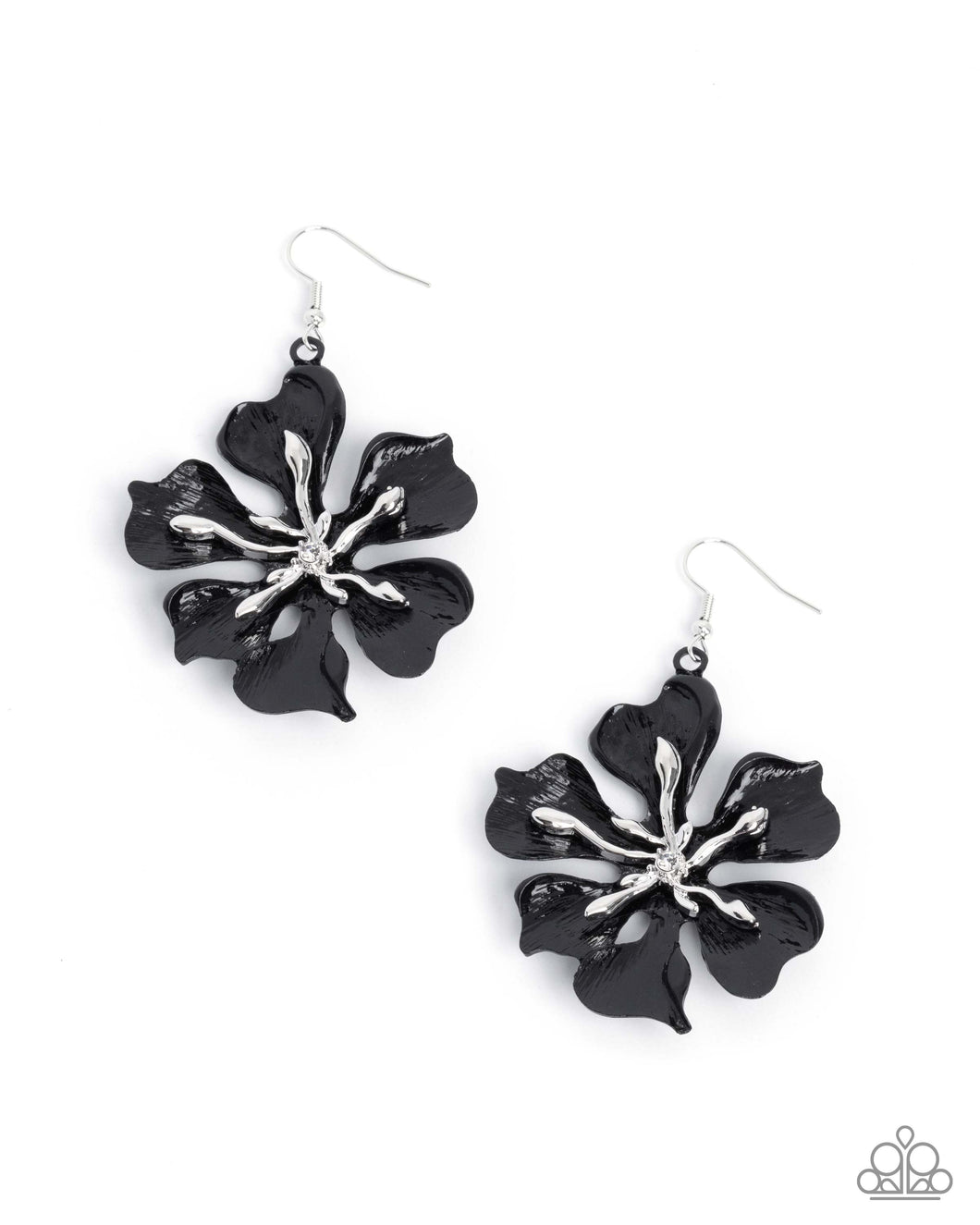 Floral Faction - Black Earring