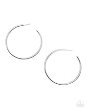 Load image into Gallery viewer, Simple Suit - Silver Hoop Earring
