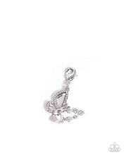 Load image into Gallery viewer, Fluttering Family - White Rhinestone Rhodium Plated (Butterfly) Charm
